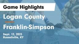Logan County  vs Franklin-Simpson  Game Highlights - Sept. 12, 2023