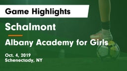 Schalmont  vs Albany Academy for Girls Game Highlights - Oct. 4, 2019