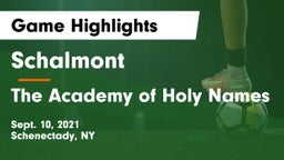 Schalmont  vs The Academy of Holy Names Game Highlights - Sept. 10, 2021