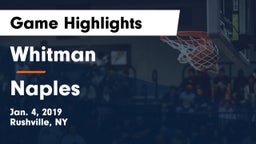 Whitman  vs Naples Game Highlights - Jan. 4, 2019