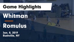 Whitman  vs Romulus Game Highlights - Jan. 8, 2019