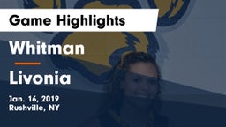 Whitman  vs Livonia  Game Highlights - Jan. 16, 2019