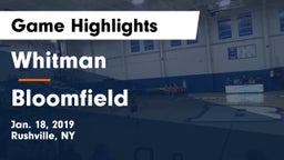 Whitman  vs Bloomfield Game Highlights - Jan. 18, 2019