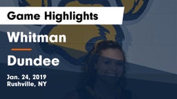 Whitman  vs Dundee  Game Highlights - Jan. 24, 2019
