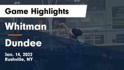 Whitman  vs Dundee  Game Highlights - Jan. 14, 2022