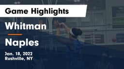 Whitman  vs Naples  Game Highlights - Jan. 18, 2022