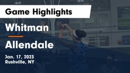 Whitman  vs Allendale  Game Highlights - Jan. 17, 2023