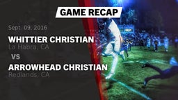 Recap: Whittier Christian  vs. Arrowhead Christian  2016