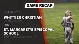 Recap: Whittier Christian  vs. St. Margaret's Episcopal School 2016