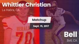 Matchup: Whittier Christian vs. Bell  2017