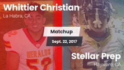 Matchup: Whittier Christian vs. Stellar Prep  2017