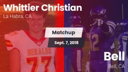 Matchup: Whittier Christian vs. Bell  2018