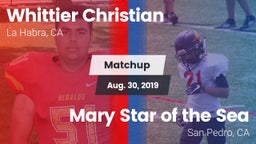 Matchup: Whittier Christian vs. Mary Star of the Sea  2019