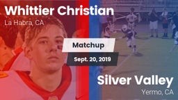 Matchup: Whittier Christian vs. Silver Valley  2019