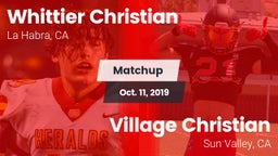 Matchup: Whittier Christian vs. Village Christian  2019