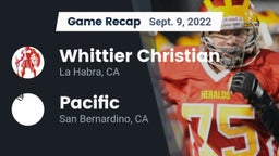 Recap: Whittier Christian  vs. Pacific  2022