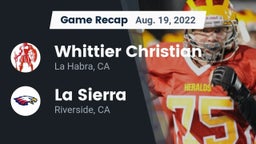 Recap: Whittier Christian  vs. La Sierra  2022