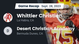 Recap: Whittier Christian  vs. Desert Christian Academy 2023