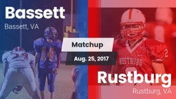 Matchup: Bassett vs. Rustburg  2017