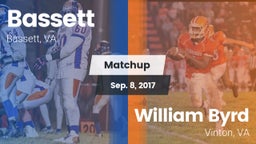 Matchup: Bassett vs. William Byrd  2017