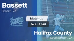 Matchup: Bassett vs. Halifax County  2017