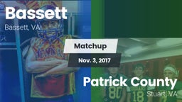 Matchup: Bassett vs. Patrick County  2017
