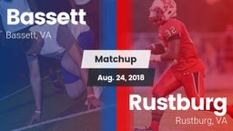 Matchup: Bassett vs. Rustburg  2018