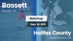 Matchup: Bassett vs. Halifax County  2018