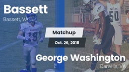 Matchup: Bassett vs. George Washington  2018