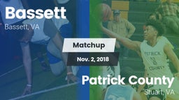 Matchup: Bassett vs. Patrick County  2018