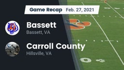Recap: Bassett  vs. Carroll County  2021