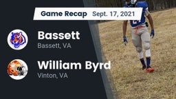 Recap: Bassett  vs. William Byrd  2021