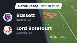 Recap: Bassett  vs. Lord Botetourt  2022