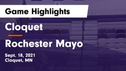 Cloquet  vs Rochester Mayo  Game Highlights - Sept. 18, 2021