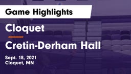 Cloquet  vs Cretin-Derham Hall  Game Highlights - Sept. 18, 2021