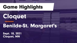 Cloquet  vs Benilde-St. Margaret's  Game Highlights - Sept. 18, 2021