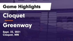 Cloquet  vs Greenway  Game Highlights - Sept. 23, 2021
