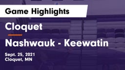 Cloquet  vs Nashwauk - Keewatin  Game Highlights - Sept. 25, 2021