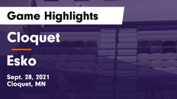 Cloquet  vs Esko  Game Highlights - Sept. 28, 2021