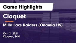Cloquet  vs Mille Lacs Raiders (Onamia HS) Game Highlights - Oct. 2, 2021