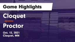 Cloquet  vs Proctor  Game Highlights - Oct. 12, 2021
