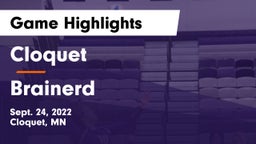 Cloquet  vs Brainerd Game Highlights - Sept. 24, 2022