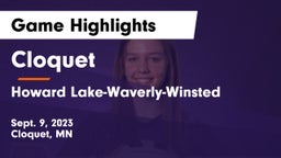 Cloquet  vs Howard Lake-Waverly-Winsted  Game Highlights - Sept. 9, 2023