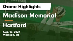 Madison Memorial  vs Hartford  Game Highlights - Aug. 28, 2022