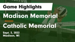 Madison Memorial  vs Catholic Memorial Game Highlights - Sept. 3, 2022