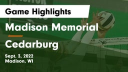 Madison Memorial  vs Cedarburg  Game Highlights - Sept. 3, 2022