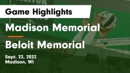Madison Memorial  vs Beloit Memorial  Game Highlights - Sept. 22, 2022