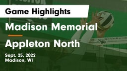 Madison Memorial  vs Appleton North  Game Highlights - Sept. 25, 2022