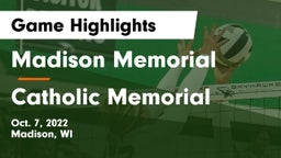 Madison Memorial  vs Catholic Memorial Game Highlights - Oct. 7, 2022
