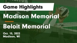 Madison Memorial  vs Beloit Memorial  Game Highlights - Oct. 15, 2022